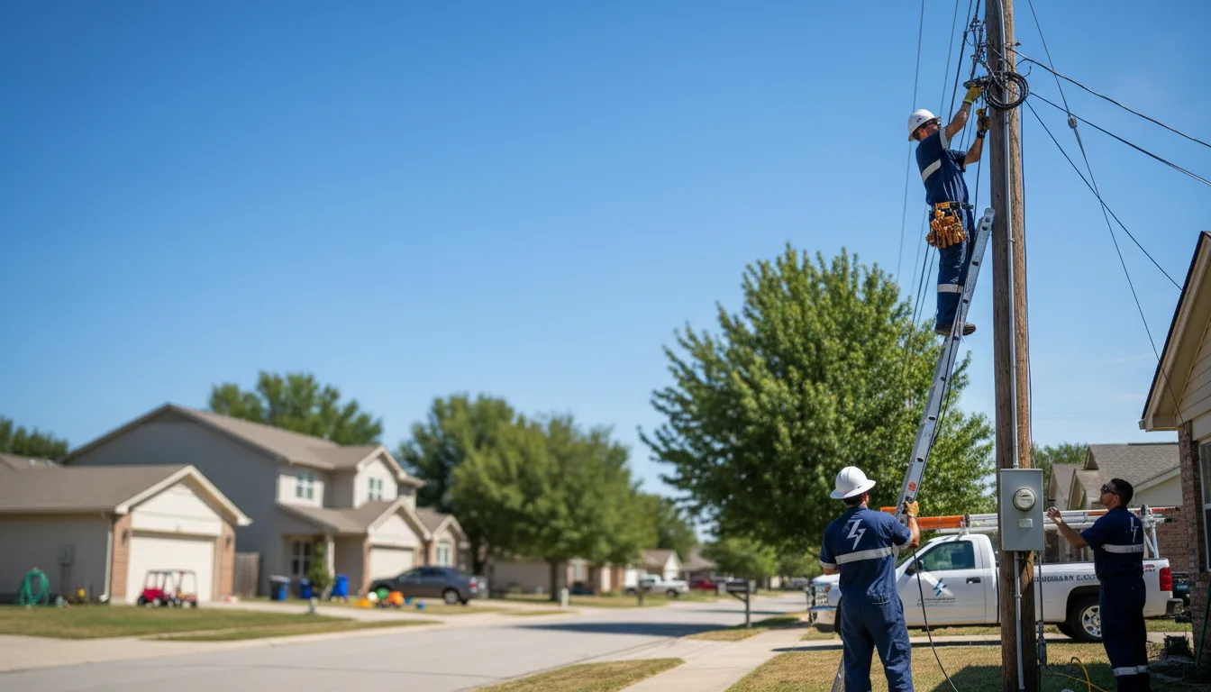 Residential electrician providing installation services in Woodworth, LA
